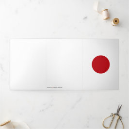 Tarjeta Tríptica Bandera de Japón