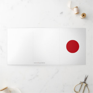 Tarjeta Tríptica Bandera de Japón