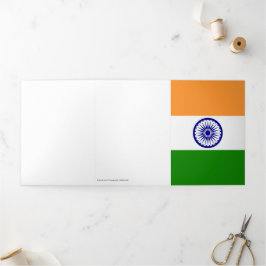 Tarjeta Tríptica Bandera de la India