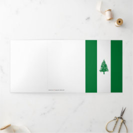 Tarjeta Tríptica Bandera de la isla Norfolk