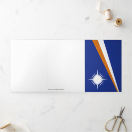 Tarjeta Tríptica Bandera de las Islas Marshall