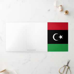 Tarjeta Tríptica Bandera de Libia