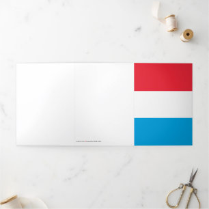 Tarjeta Tríptica Bandera de Luxemburgo
