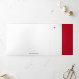 Tarjeta Tríptica Bandera de Malta