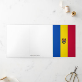 Tarjeta Tríptica Bandera de Moldavia