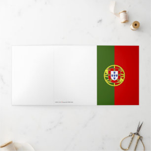 Tarjeta Tríptica bandera de Portugal
