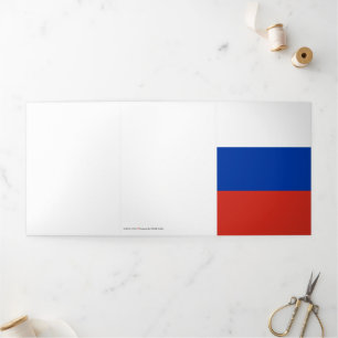 Tarjeta Tríptica Bandera de Rusia
