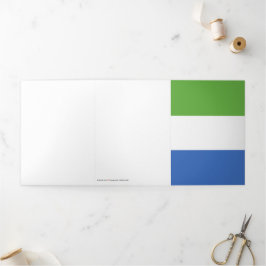 Tarjeta Tríptica Bandera de Sierra Leona