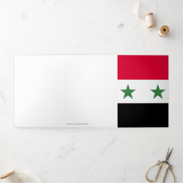 Tarjeta Tríptica Bandera de Siria