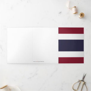 Tarjeta Tríptica Bandera de Tailandia