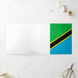 Tarjeta Tríptica Bandera de Tanzania