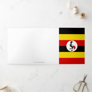 Tarjeta Tríptica bandera de Uganda