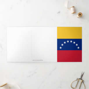 Tarjeta Tríptica Bandera de Venezuela