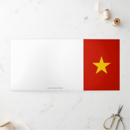 Tarjeta Tríptica Bandera de Vietnam
