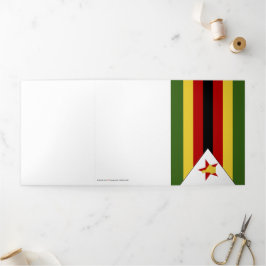 Tarjeta Tríptica Bandera de Zimbabue