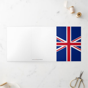 Tarjeta Tríptica Bandera del Reino Unido