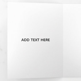 Tarjeta Tríptica Blanco minimalista elegante para cualquier ocasión