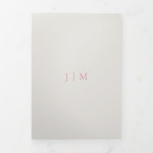 Boda Rsvp Crema Simple Moderna Rosa