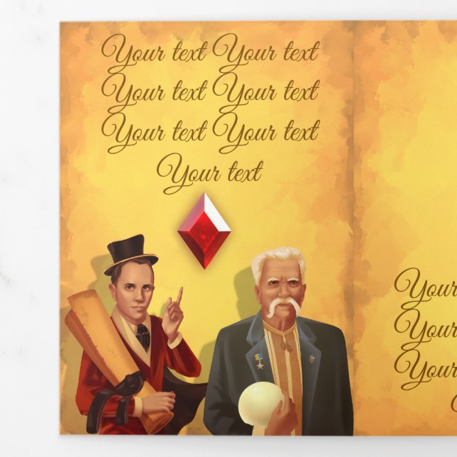 Tarjeta Tríptica Brochure Ukraine (Lengüeta)