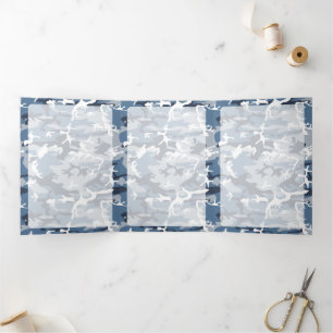Tarjeta Tríptica Camo azul, Camuflaje de invierno, Camuflaje de nie