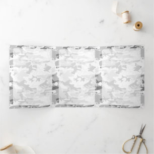 Tarjeta Tríptica Camo Gris, Camuflaje de Invierno, Camuflaje de Nie