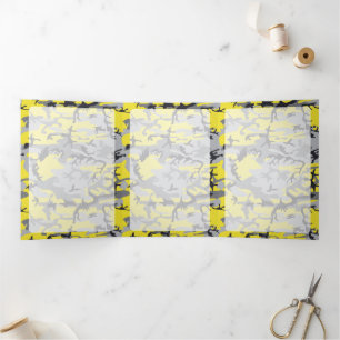 Tarjeta Tríptica Camuflaje amarillo y gris, Camuflaje, Militar, Ejé