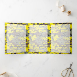 Tarjeta Tríptica Camuflaje amarillo y marrón, ejército