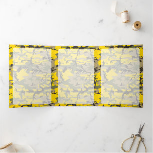 Tarjeta Tríptica Camuflaje amarillo y verde, Camuflaje, Militar, Ej