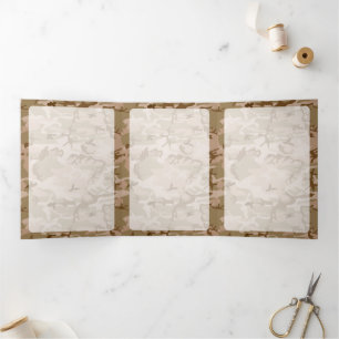 Tarjeta Tríptica Camuflaje del desierto, ejército, ejército