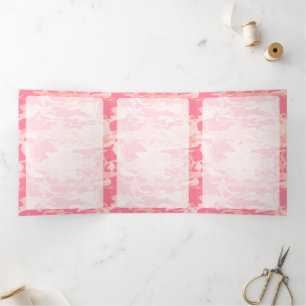 Tarjeta Tríptica Camuflaje Rosa, Camuflaje, Militar, Ejército