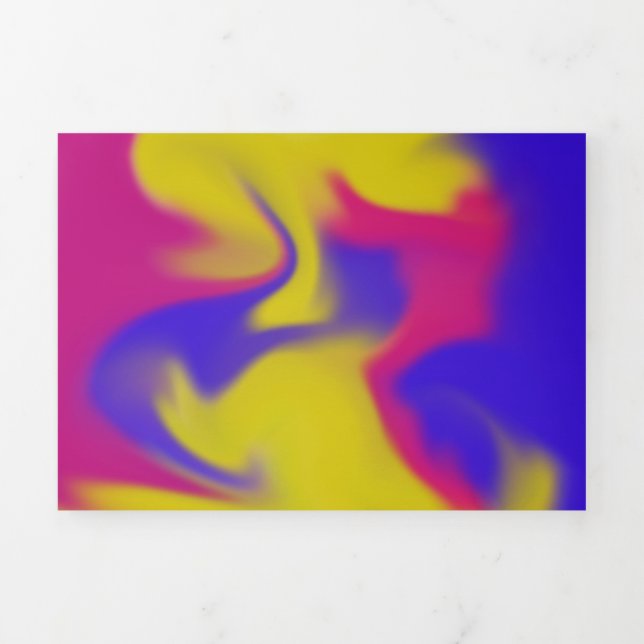 Tarjeta Tríptica Colorido (Foto de portada)