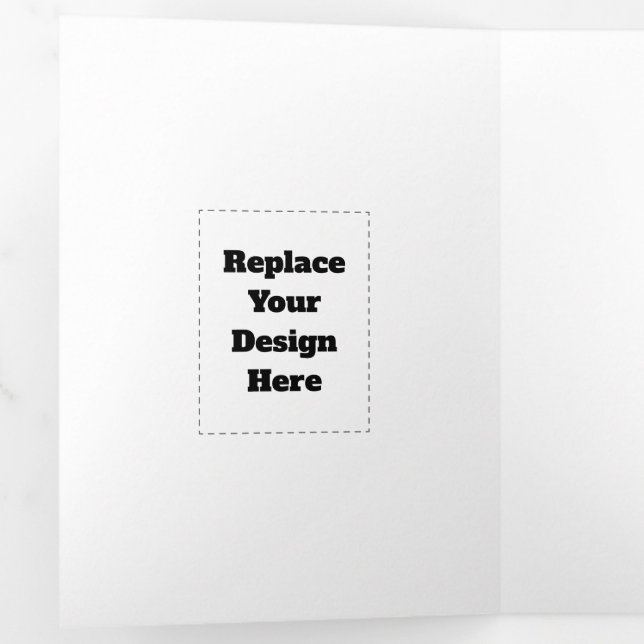 Tarjeta Tríptica Crea tu propio blanco  (Interior primer panel)