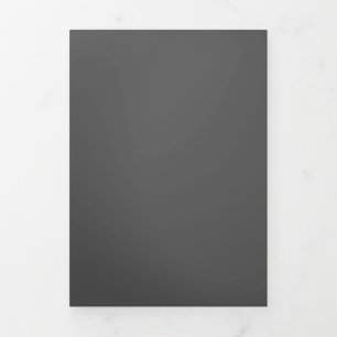Tarjeta Tríptica Crea tu propio diseño personalizado gris oscuro