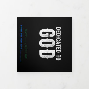 TARJETA TRÍPTICA DEDICADO AL TEXTO BLANCO DEL PERSONALIZABLE GUAY D