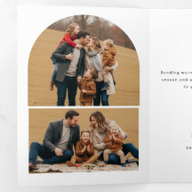 Elegante diseño arqueado para foto familiar de Nav