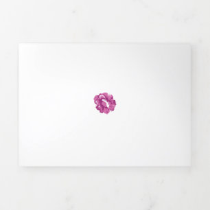 Tarjeta Tríptica Girly, Pale Megenta, Salud Real
