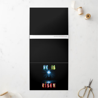 Tarjeta Tríptica He Is Risen