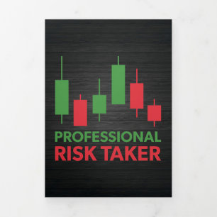 Tarjeta Tríptica Inversor Profesional Tomador de Riesgos