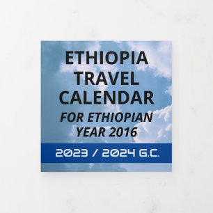 Tarjeta Tríptica Kit de viajes de Etiopía