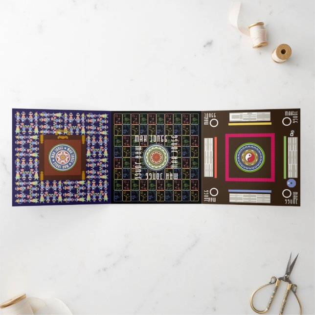 Tarjeta Tríptica Mah Jongg Squares Triple Card (Interior)