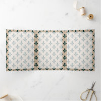 Patrón Fleur de Lis, francés, real, verde