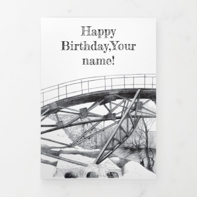 Tarjeta Tríptica Pencilra de la antigua pasarela Monocromo (Foto de portada)