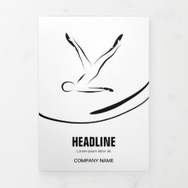 Tarjeta Tríptica Pilates Instructores Pilates Pose Pilates Resumen