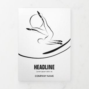 Tarjeta Tríptica Pilates Instructores Pilates Pose Pilates Resumen