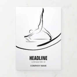 Tarjeta Tríptica Pilates Instructores Pilates Pose Pilates Resumen