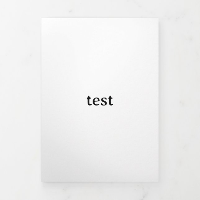 Tarjeta Tríptica prueba (Foto de portada)