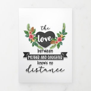 Tarjeta Tríptica Regalo de madre El amor entre madre e hija
