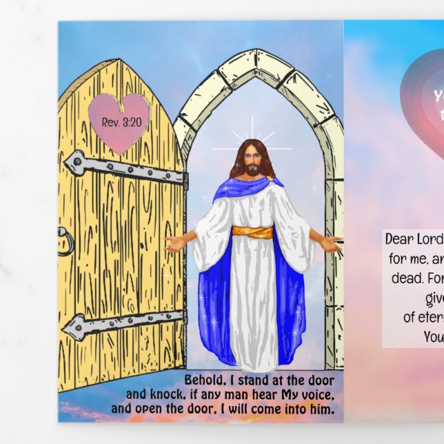 Tarjeta Tríptica Tracto de gospel de tiempo final (Lengüeta)