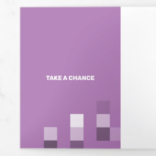 Tarjeta Tríptica Transparencia Contemporánea Bella Lilac