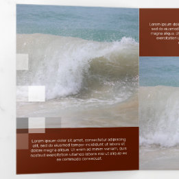 Tarjeta Tríptica Transparencia contemporánea de burdeos finos